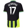 Oficiální Fotbalový Dres Manchester City De Bruyne 17 Hostující 2024-25 pro Děti